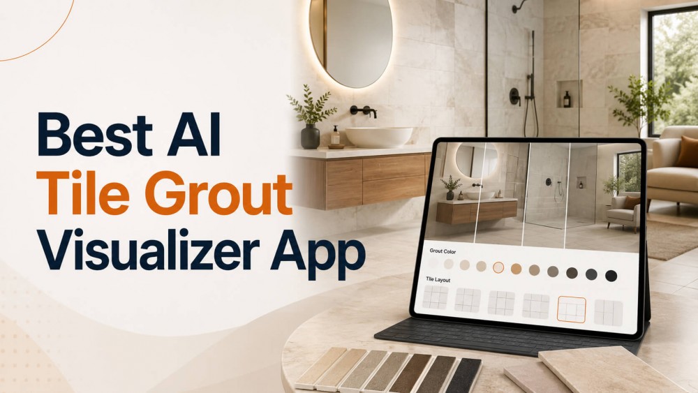 Nejlepší aplikace Ai Tile Grout Visualizer